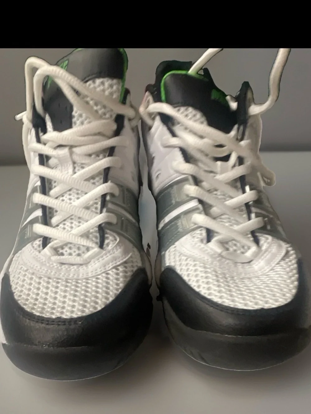 Prince White, Black & Green Athletic Tennis Shoes